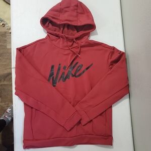 Nike Kids Burgundy Red Hoodie with Black Logo